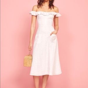 Reformation Linen Midi Dress